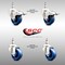 Service Caster 3 Inch 316SS Solid Polyurethane 3/8 Inch Threaded Stem Caster Lock Brake, 2PK SS316TSTTL20S314-SPUS-381615-2-S2 - alternate 5